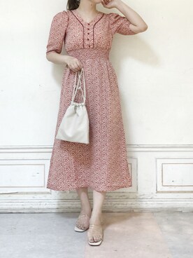 「dazzlin（ダズリン）のメニーストラップサンダル【WEB限定】（サンダル）」を使った、kanaさん（レディース・163cm）の夏コーディネート