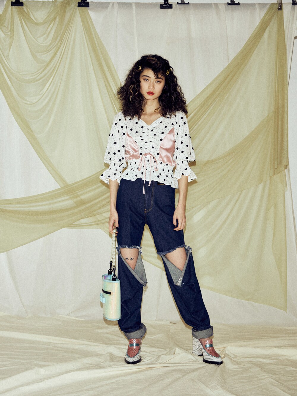 PAMEO POSE（パメオポーズ）の「A.D.2214 Denim Pants（デニム