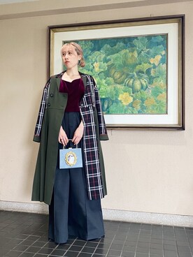 「PAMEO POSE（パメオポーズ）のアイテム（その他アウター）」を使った、UNOFUMIさん（レディース・163cm）の春コーディネート