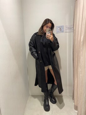 「EVRIS（エヴリス）のアイテム（その他アウター）」を使った、yumekaさん（レディース・164cm）の秋コーディネート