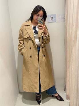 「EVRIS（エヴリス）のアイテム（その他アウター）」を使った、yumekaさん（レディース・164cm）の冬コーディネート