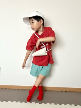 「アイテム（Tシャツ/カットソー）」を使った、Genさん（キッズ・110cm）の夏コーディネート