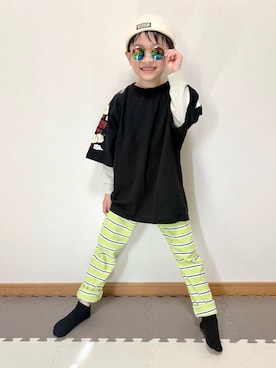 「devirock（デビロック）のアイテム」を使った、Genさん（キッズ・120cm）の春コーディネート