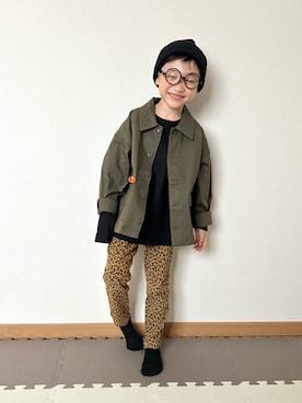 「アイテム（ジャケット/アウター）」を使った、Genさん（キッズ・110cm）の秋コーディネート