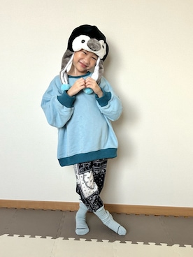 「アイテム（スウェット）」を使った、Genさん（キッズ・110cm）の秋コーディネート