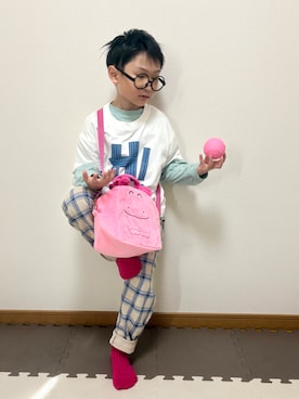 「devirock（デビロック）のアイテム」を使った、Genさん（キッズ・120cm）の春コーディネート