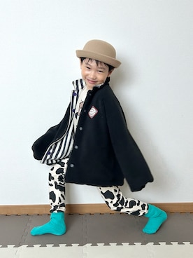 「アイテム（ジャケット/アウター）」を使った、Genさん（キッズ・110cm）の冬コーディネート