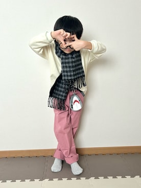「アイテム（おもちゃ）」を使った、Genさん（キッズ・110cm）の冬コーディネート