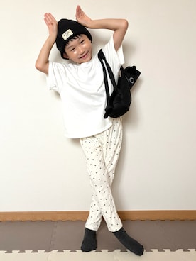 「アイテム（その他）」を使った、Genさん（キッズ・120cm）の秋コーディネート