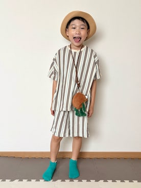 「H&M（エイチ・アンド・エム）のアイテム」を使った、Genさん（キッズ・120cm）の夏コーディネート