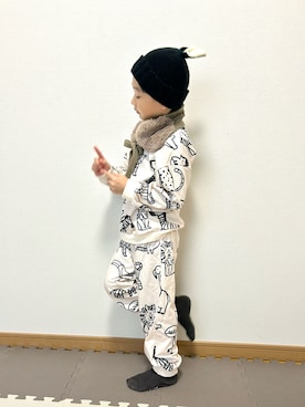 「アイテム（雑貨/ホビー）」を使った、Genさん（キッズ・110cm）の秋コーディネート