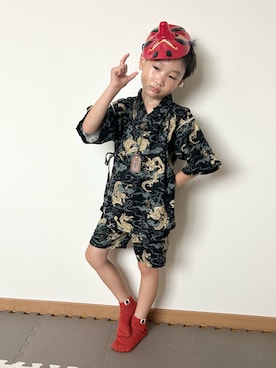 「アイテム（和装小物）」を使った、Genさん（キッズ・110cm）の夏コーディネート