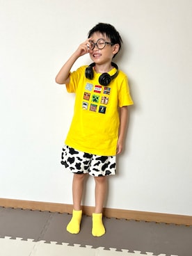 「アイテム（パンツ）」を使った、Genさん（キッズ・110cm）の夏コーディネート