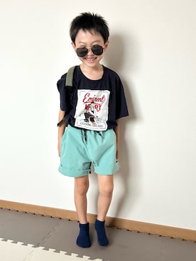 「アイテム（パンツ）」を使った、Genさん（キッズ・110cm）の夏コーディネート