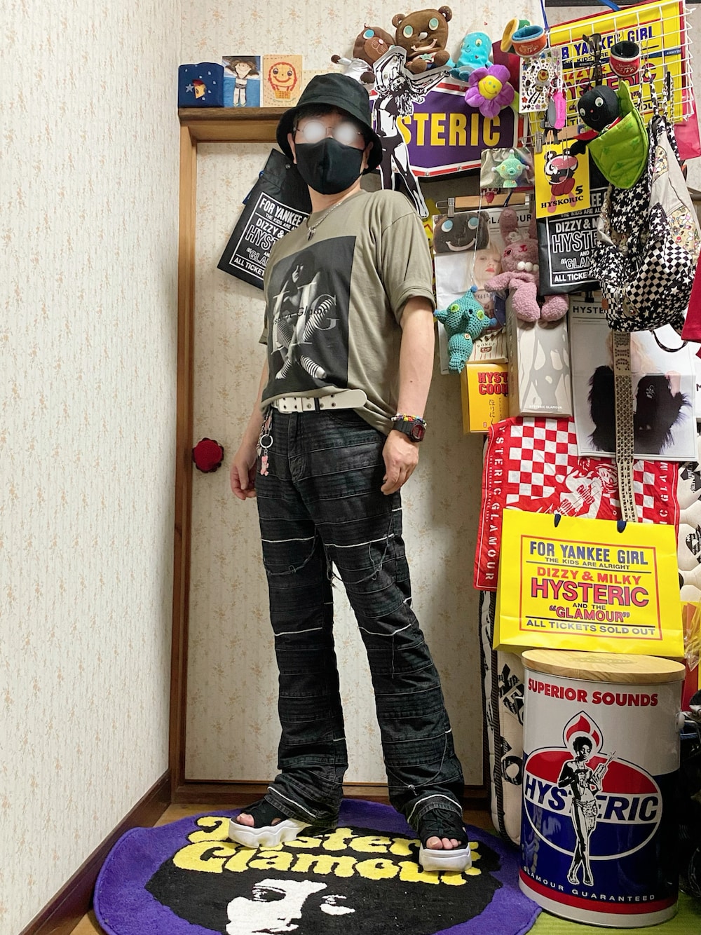 ヒステリックグラマー SNAKE LOOP柄 ハット L SNAKE LOOP柄 バケットハット（ハット）｜HYSTERIC GLAMOUR