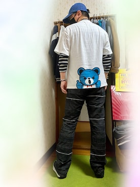 「アイテム（その他、ホワイト系）」を使った、majxjamさん（メンズ・172cm）の春コーディネート