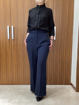 「TOKYO SHIRTS（トウキョウシャツ）のアイテム（シャツ/ブラウス）」を使った、BRICK HOUSE シャツ工房 名取イオンモール店さん（レディース・158cm）の春コーディネート