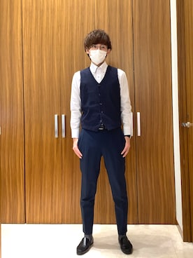 BRICK HOUSE シャツ工房 名取イオンモール店さん（メンズ・177cm）の冬コーディネート