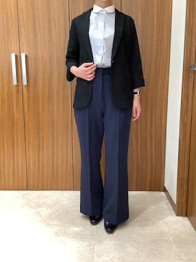 「東京シャツ」｜BRICK HOUSE シャツ工房 名取イオンモール店さん（レディース・158cm）の春コーディネート