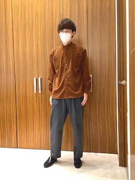 BRICK HOUSE シャツ工房 名取イオンモール店さん（メンズ・177cm）の冬コーディネート