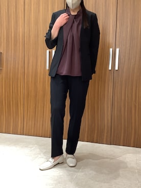 「BRICK HOUSE by Tokyo Shirts」｜BRICK HOUSE シャツ工房 名取イオンモール店さん（レディース・161cm）の春コーディネート