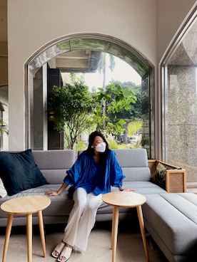 「NookNook（ヌークヌーク）のアイテム」を使った、vickyiyuuさん（レディース・156cm）の夏コーディネート