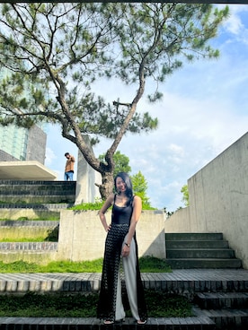 「NookNook（ヌークヌーク）のアイテム」を使った、vickyiyuuさん（レディース・156cm）の夏コーディネート