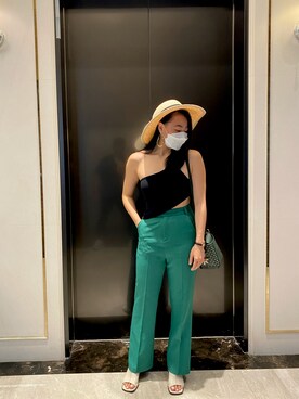 「NookNook（ヌークヌーク）のアイテム」を使った、vickyiyuuさん（レディース・156cm）の夏コーディネート