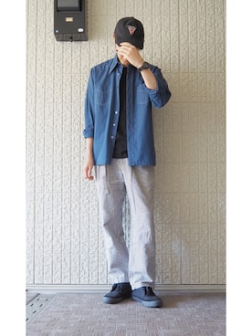 「Lucky Brand（ラッキーブランド）のアイテム」を使った、k.E.nさん（メンズ・180cm）の秋コーディネート