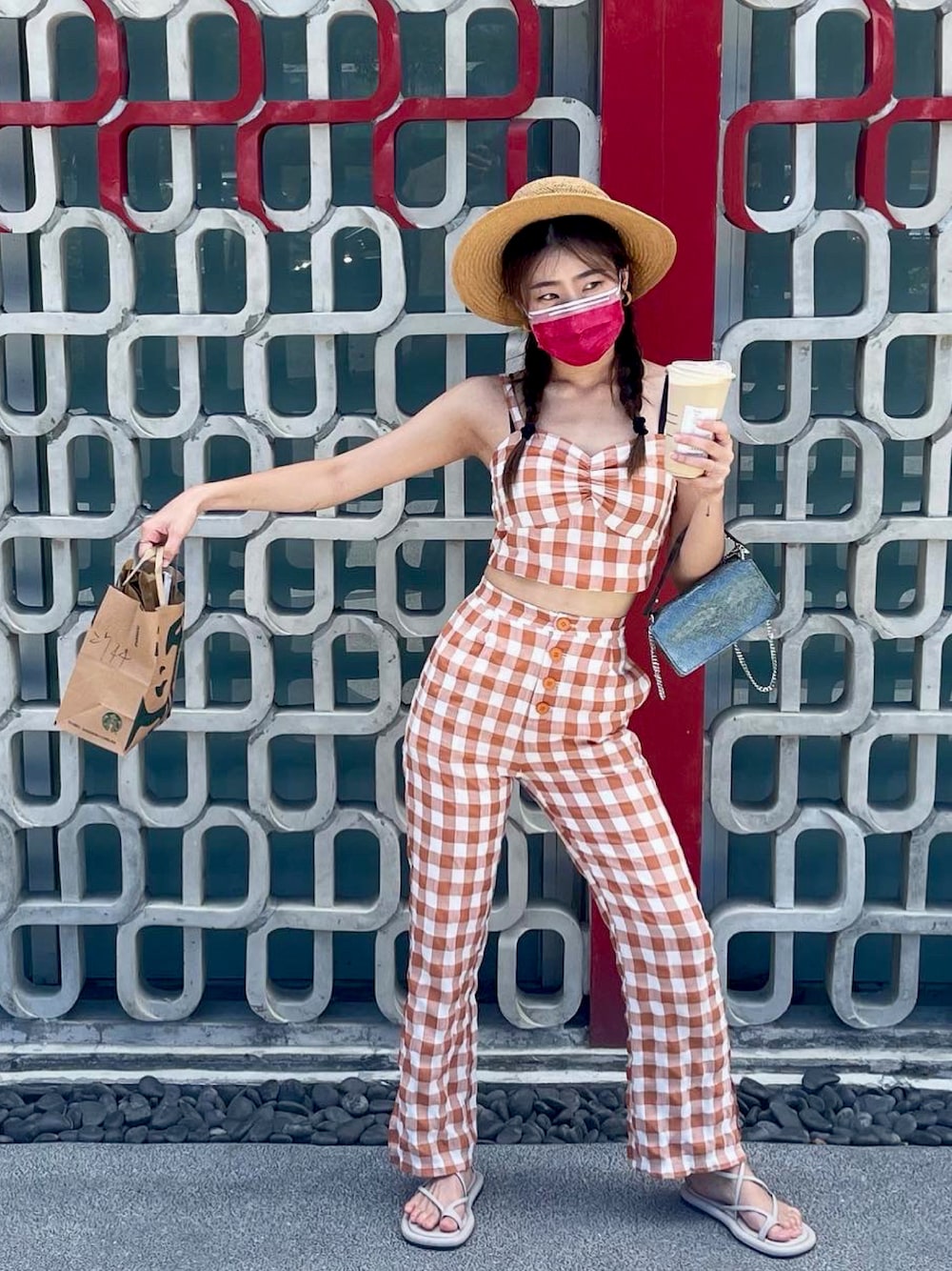 「ootd、ZARA、mercci22、CHARLES＆KEITH」｜「ZARAのアイテム（ハンドバッグ、シルバー系）」を使った、JuJu🍑さん（レディース・163cm）の秋コーディネートの1枚目の写真