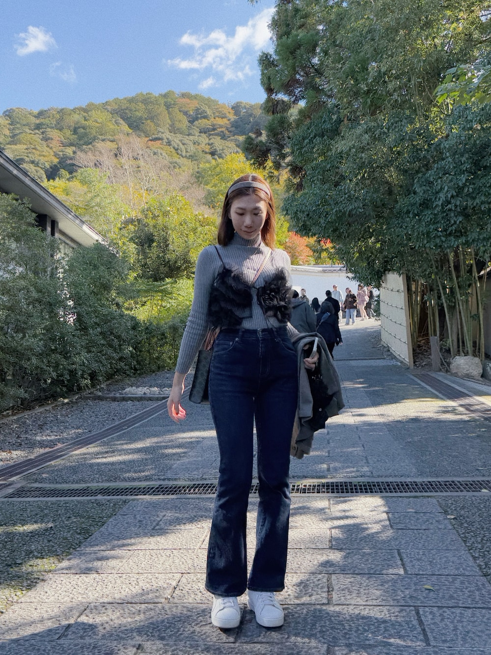 【セットアップ対応/裏地なし】フレンチツイル刺繍ジャケット Kastane（カスタネ）の「【セットアップ対応/裏地なし】フレンチ