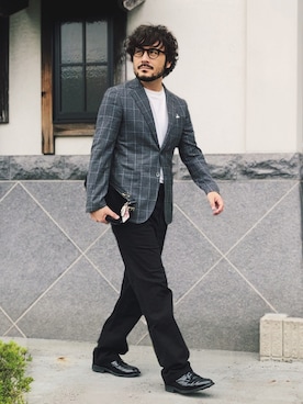 「モノトーンスタイル」｜koppaさん（メンズ・169cm）の秋コーディネート