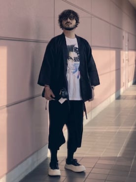 「厚底スニーカー」｜koppaさん（メンズ・169cm）の夏コーディネート