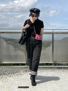 「BOBSON（ボブソン）のアイテム」を使った、koppaさん（レディース・153cm）の春コーディネート