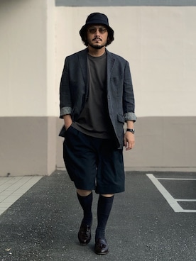 「MB（エムビー）のアイテム」を使った、koppaさん（メンズ・169cm）の夏コーディネート