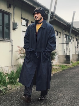 「BURBERRY（バーバリー）のアイテム」を使った、koppaさん（メンズ・169cm）の冬コーディネート