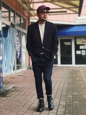 「JIEDA（ジエダ）のアイテム」を使った、koppaさん（メンズ・169cm）の秋コーディネート