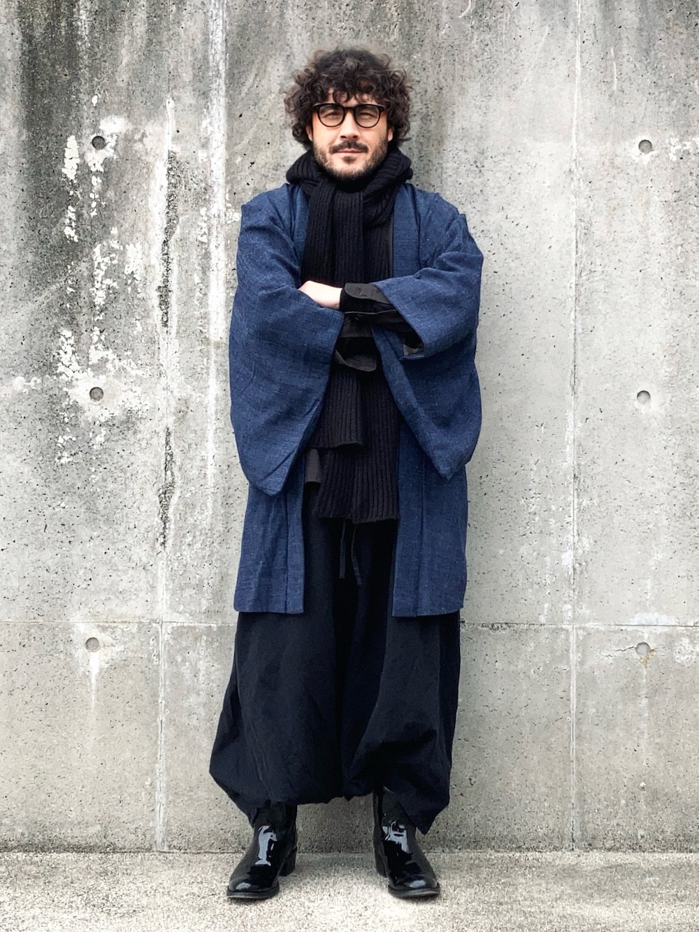 SOU・SOU キモノ袖 ロングコート ガウン ウエストベルト フリーサイズ