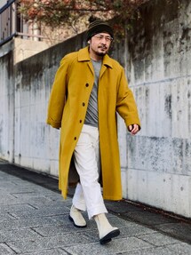 美品★GIVENCHY ジバンシィ キャメルステンカラーコート ベージュ系 46 1705671289_215.jpg