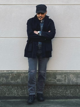 「アイテム（アナログ腕時計）」を使った、koppaさん（メンズ・169cm）の冬コーディネート