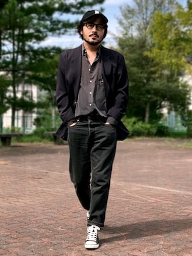 「アイテム（アナログ腕時計）」を使った、koppaさん（メンズ・169cm）の秋コーディネート