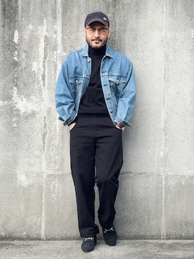 「FRED PERRY（フレッドペリー）のアイテム」を使った、koppaさん（メンズ・169cm）の冬コーディネート