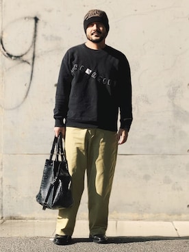 「no brand（ノーブランド）のアイテム」を使った、koppaさん（メンズ・169cm）の秋コーディネート