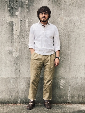 「アイテム（アナログ腕時計）」を使った、koppaさん（メンズ・169cm）の秋コーディネート