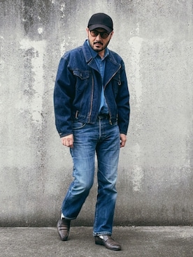 「Big John（ビッグジョン）のアイテム」を使った、koppaさん（メンズ・169cm）の春コーディネート