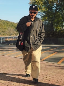 「BEAMS HEART（ビームスハート）のアイテム」を使った、koppaさん（メンズ・169cm）の春コーディネート