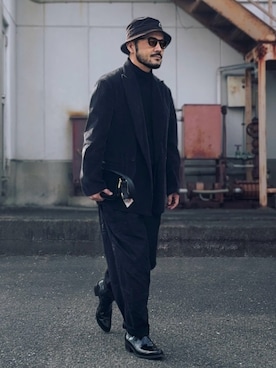 「KANGOL（カンゴール）のアイテム」を使った、koppaさん（メンズ・169cm）の冬コーディネート