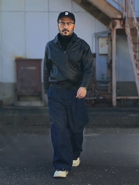 「アイテム（腕時計）」を使った、koppaさん（メンズ・169cm）の冬コーディネート