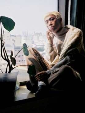 「Aesop（イソップ）のアイテム（シューズ）」を使った、shenghaoyangさん（メンズ・165cm）の秋コーディネート
