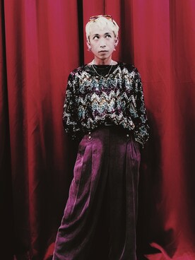 「古着好きな人と繋がりたい」｜「アイテム（その他トップス）」を使った、shenghaoyangさん（メンズ・165cm）の冬コーディネート
